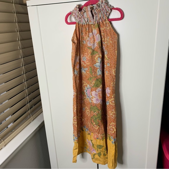 NWT Indonesia Made Mataram Rumah Batik Floral High Neck Summer Dress - Picture 5 of 10